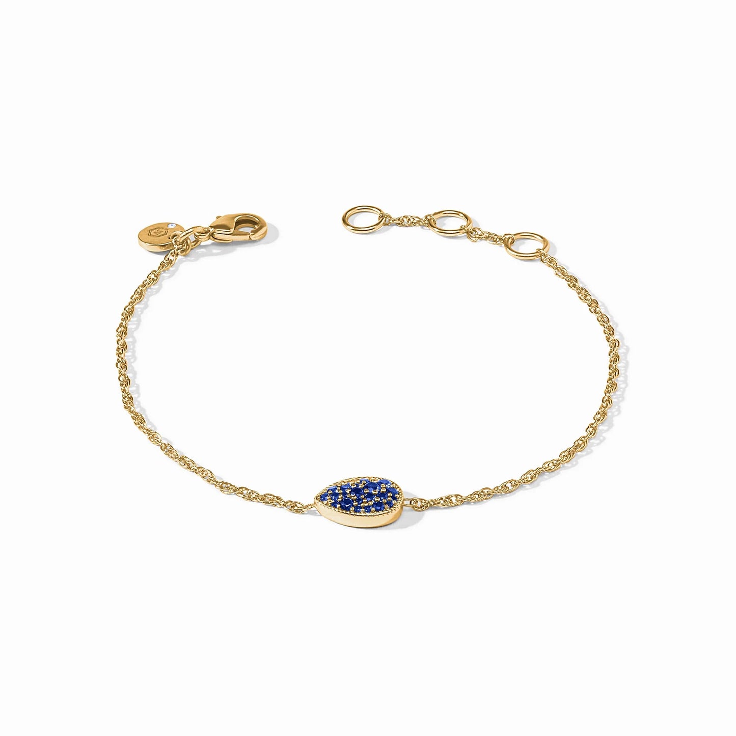 Julie Vos Pavé Teardrop Delicate Bracelet