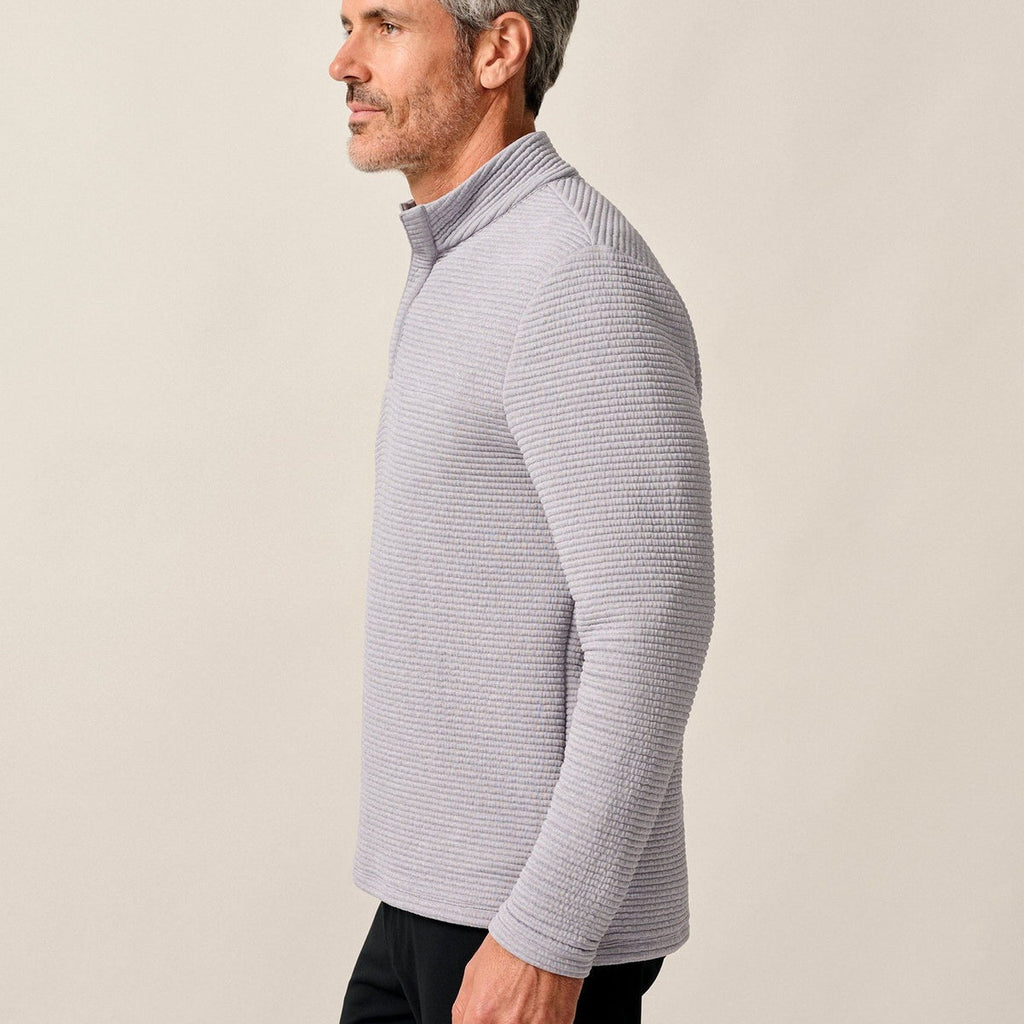 Johnnie-O Benjy Heathered Henley Pullover