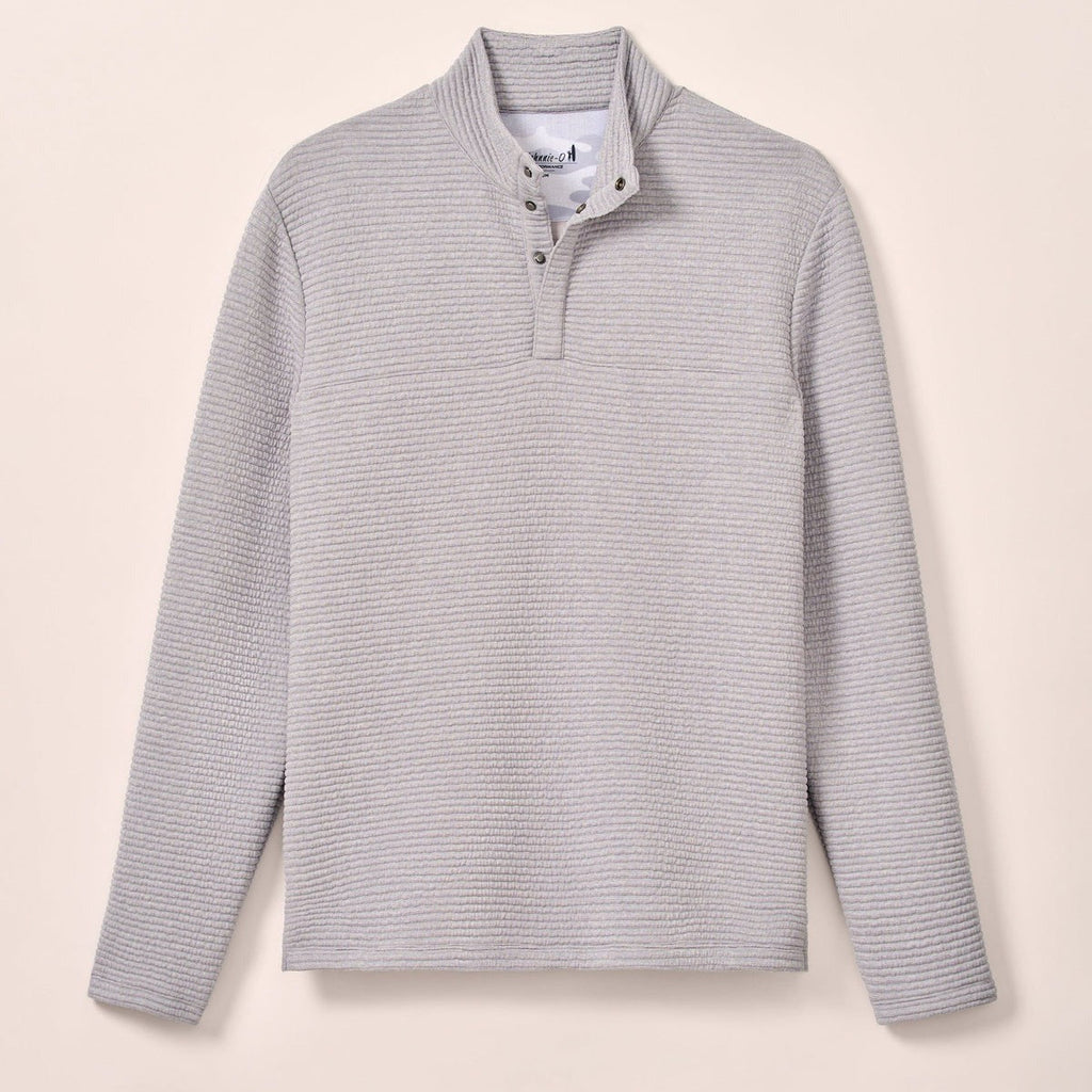 Johnnie-O Benjy Heathered Henley Pullover