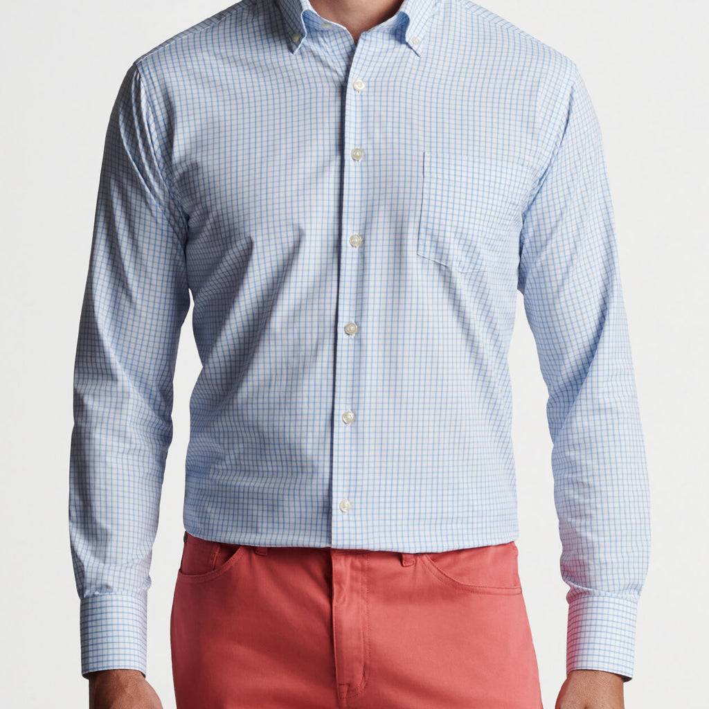 Peter Millar Hanford Performance Twill Sport Shirt