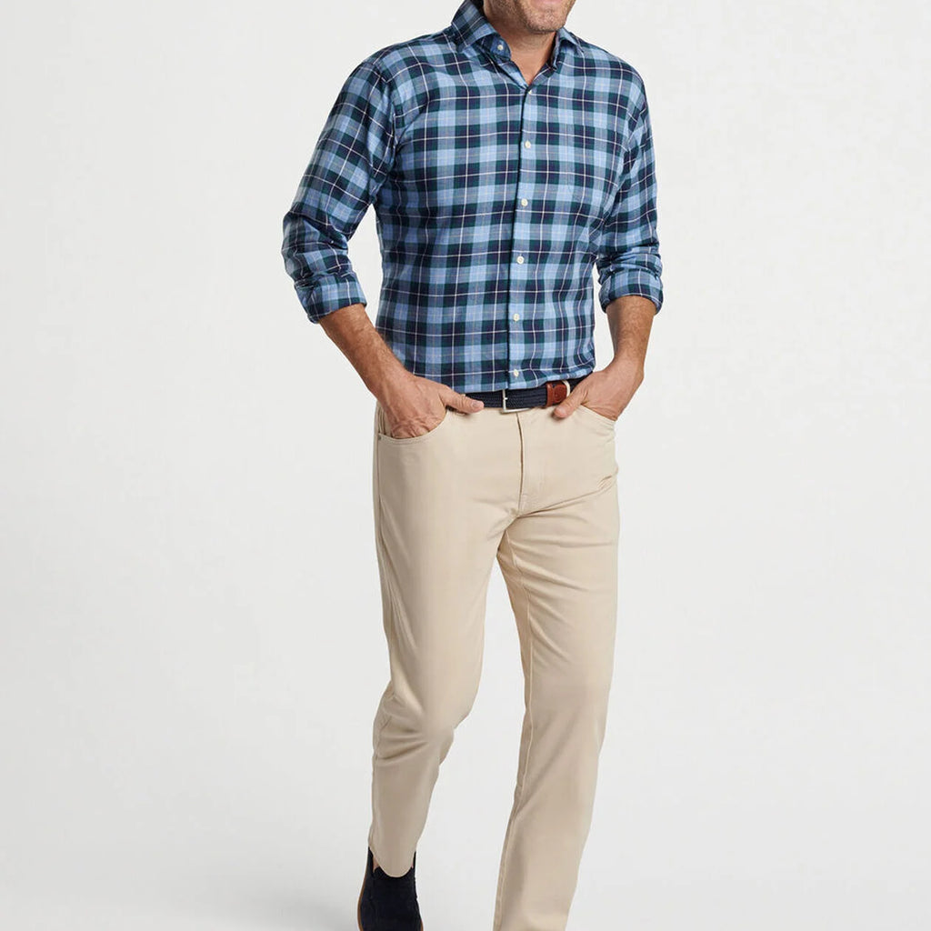 Peter Millar Langley Summer Soft Cotton Sport Shirt
