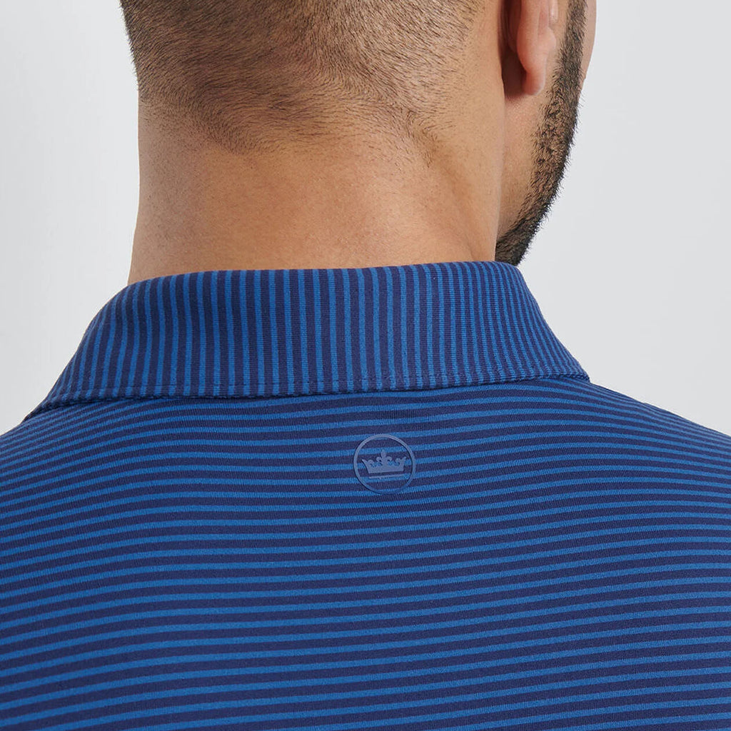 Peter Millar Lyons Stripe Performance Jersey Long-Sleeve Polo