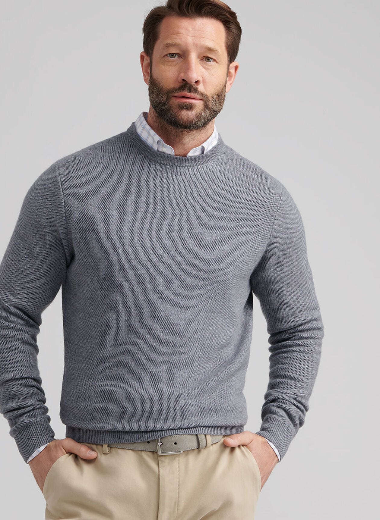 Peter Millar Autumn Crest Honeycomb Crewneck Sweater