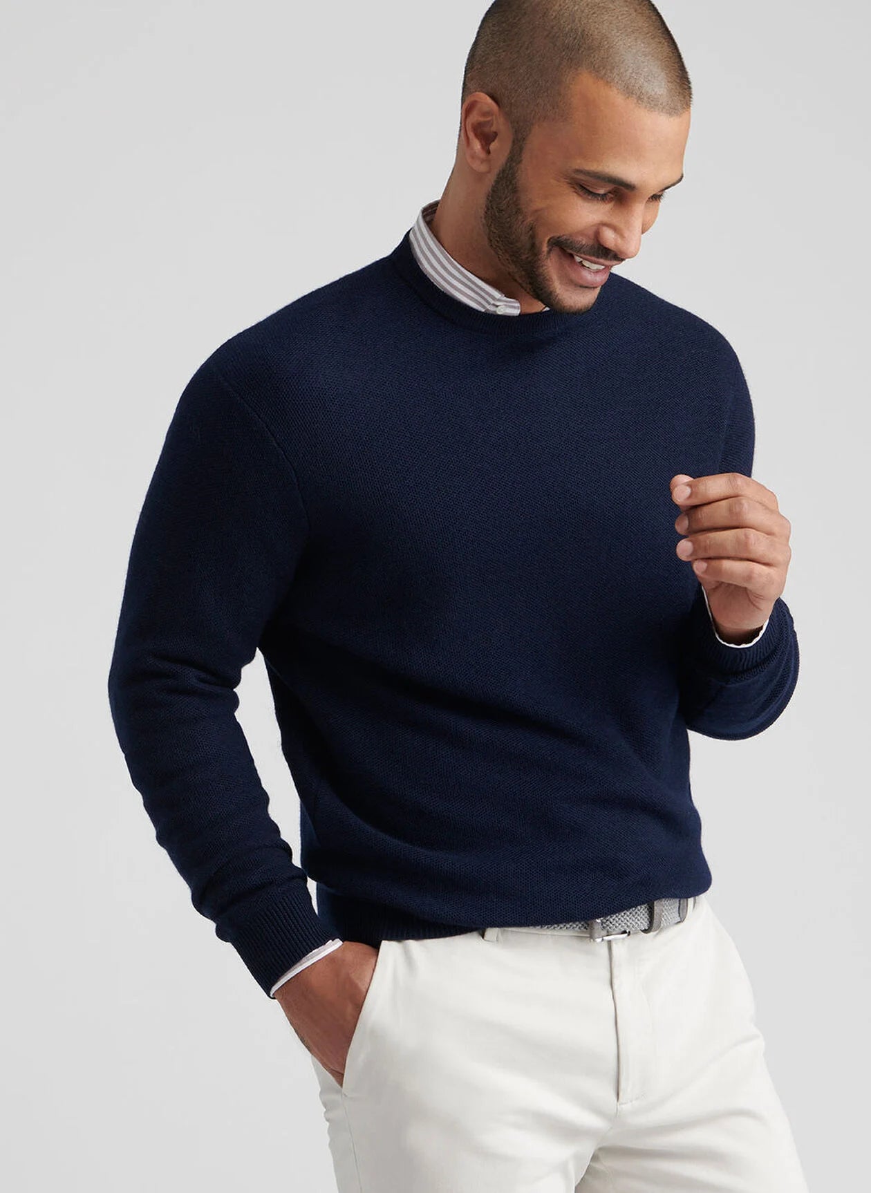 Peter Millar Autumn Crest Honeycomb Crewneck Sweater