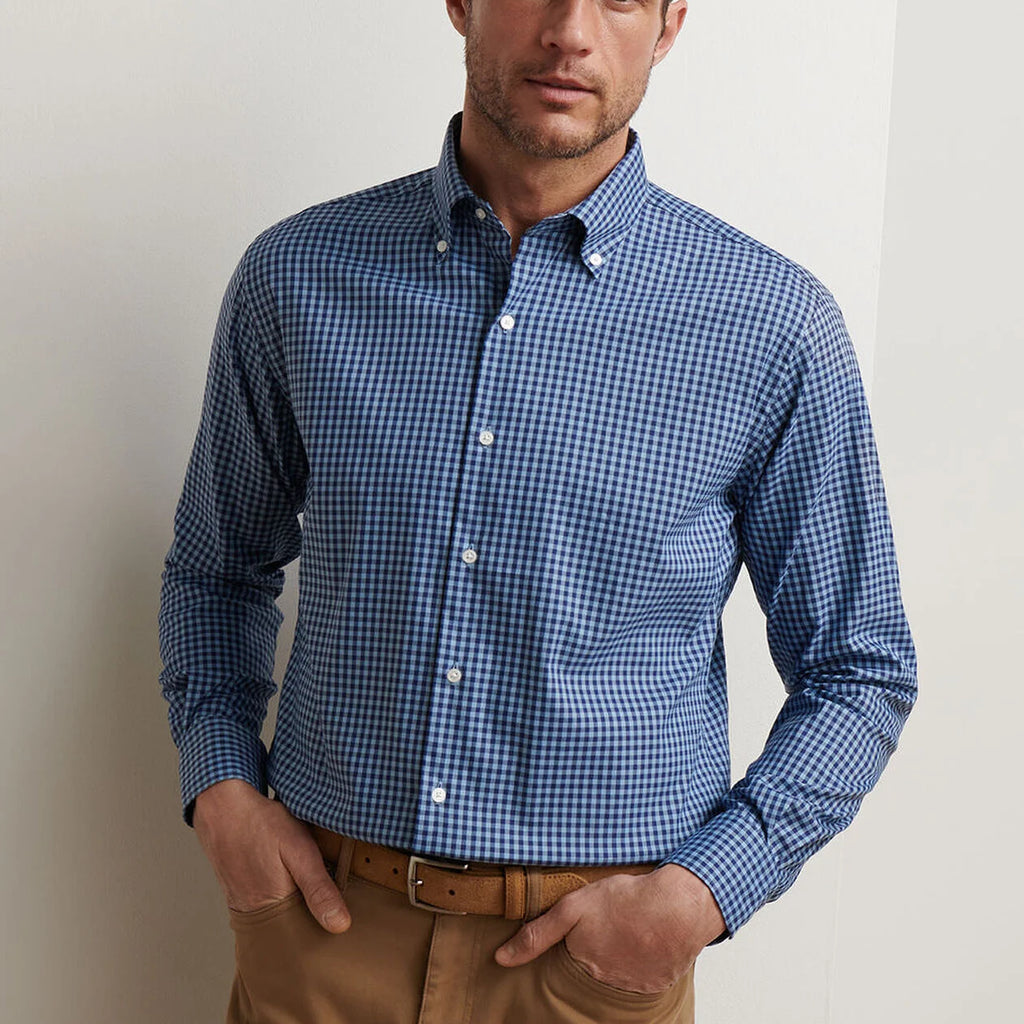 Peter Millar Conway Crown Lite Cotton-Stretch Sport Shirt