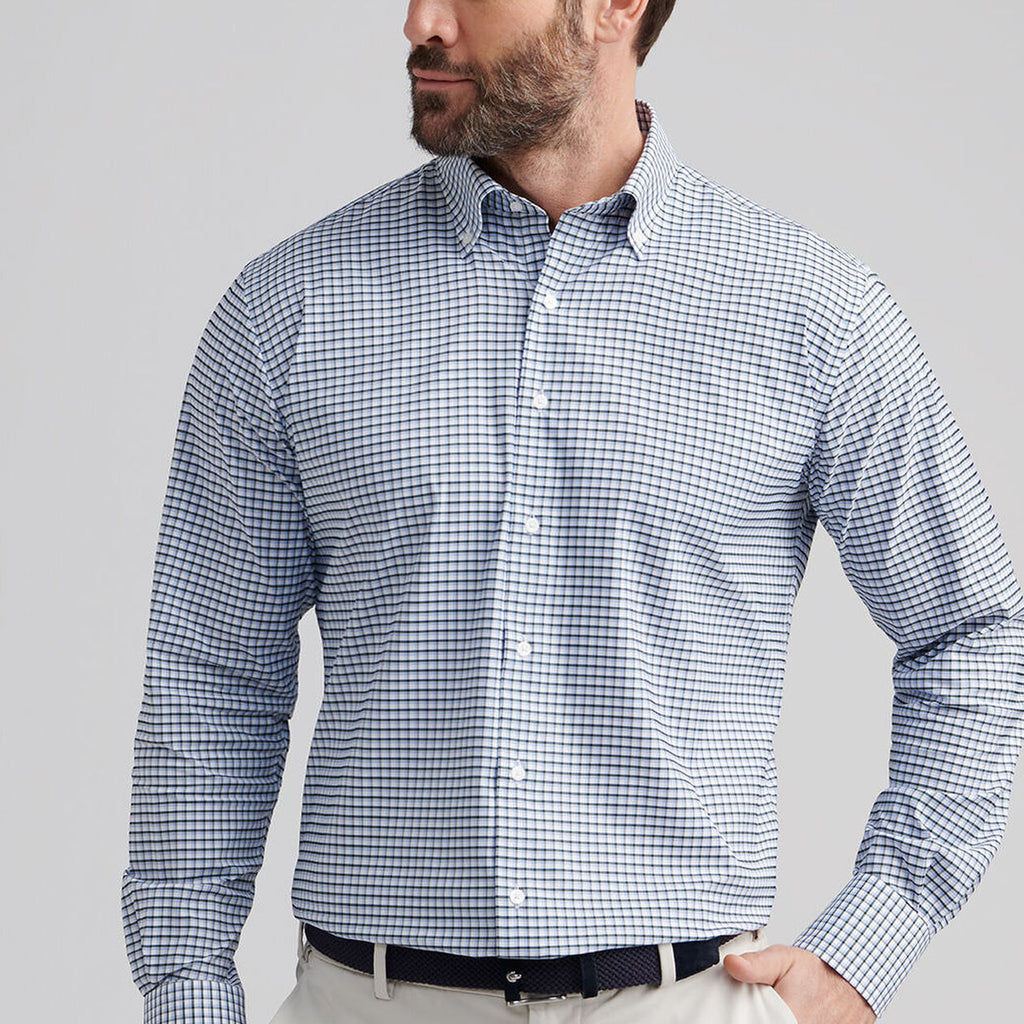 Peter Millar Cashiers Performance Twill Sport Shirt