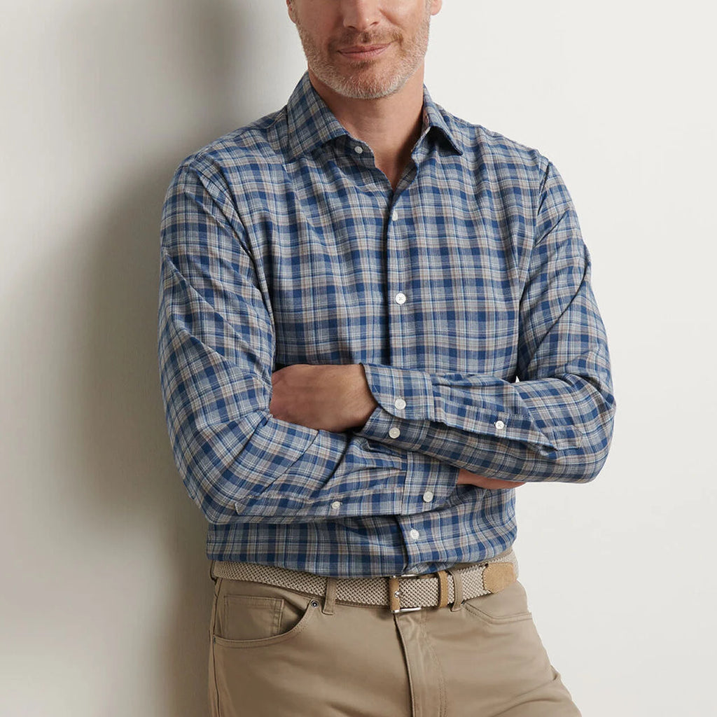 Peter Millar Whitecap Performance Flannel Sport Shirt