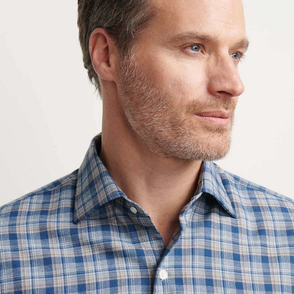 Peter Millar Whitecap Performance Flannel Sport Shirt