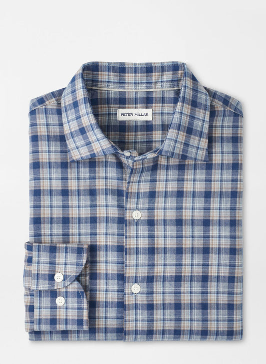 Peter Millar Whitecap Performance Flannel Sport Shirt