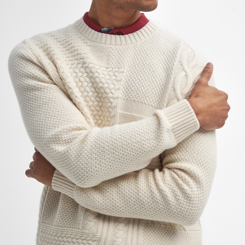 Barbour Casey Cable-Knit Crew Neck Jumper