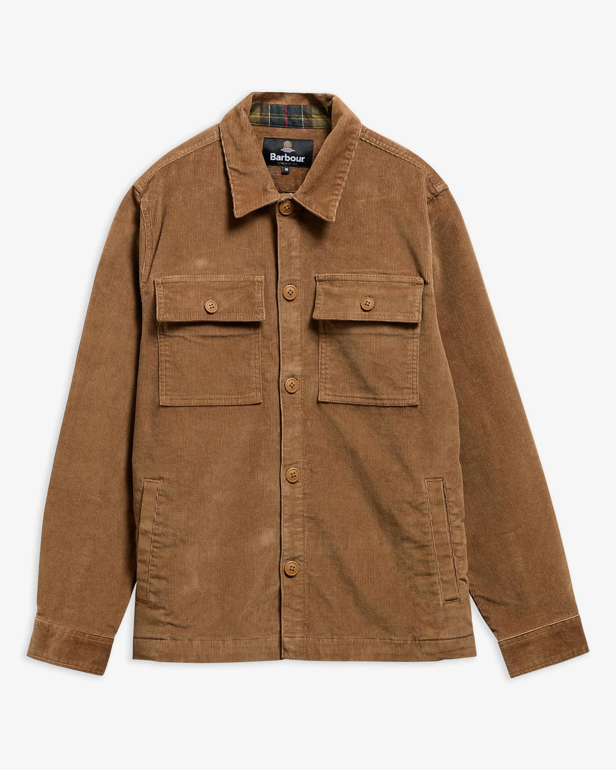 Barbour Tartan Trimmed Cord Overshirt