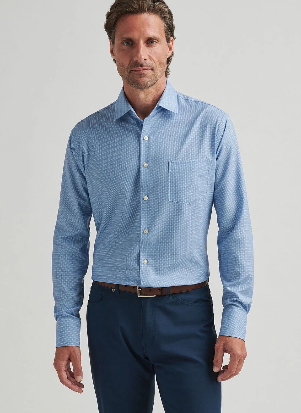Peter Millar Triad Performance Poplin Sport Shirt