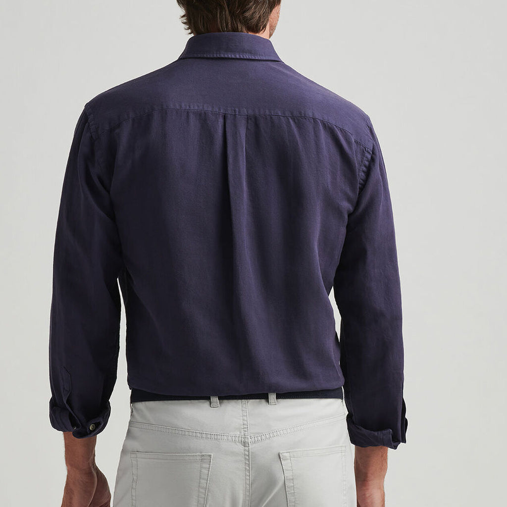 Peter Millar Canal Linen Cotton Sport Shirt