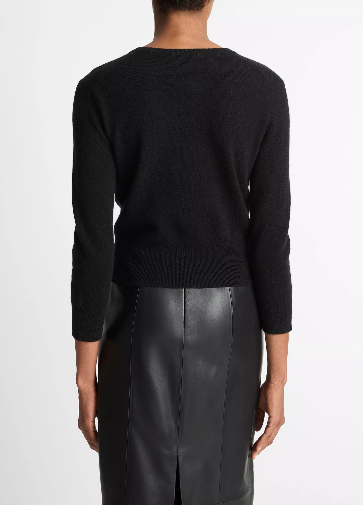 Vince Metal-Button Wool & Cashmere-Blend Cardigan