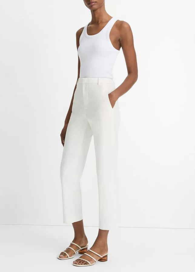 Vince Mid-Rise Italian Stretch-Cotton Chino Pant