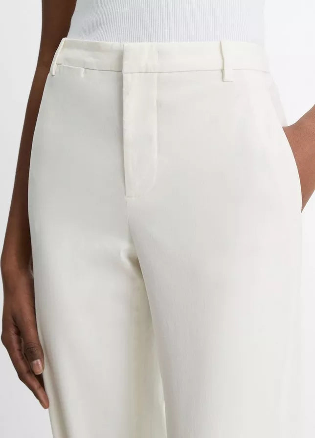 Vince Mid-Rise Italian Stretch-Cotton Chino Pant
