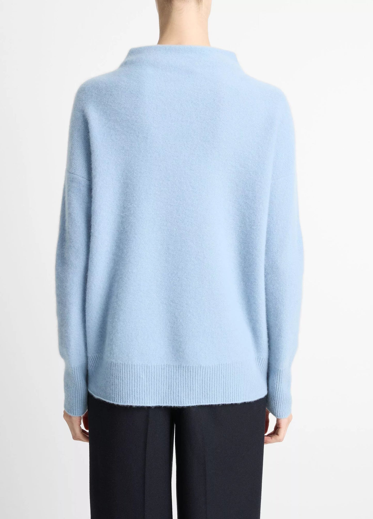 Vince Plush Cashmere Funnel-Neck Sweater