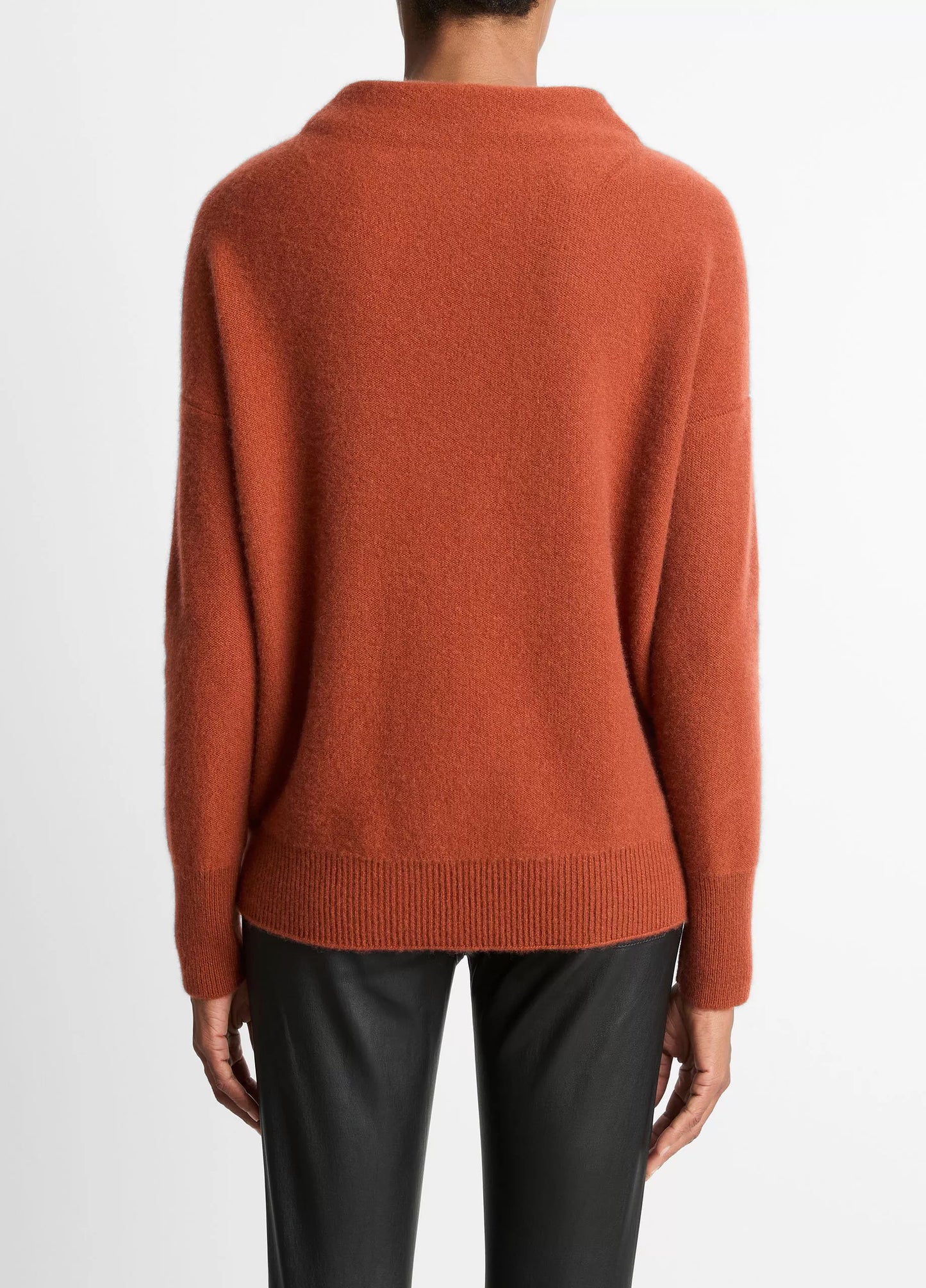 Vince Plush Cashmere Funnel-Neck Sweater