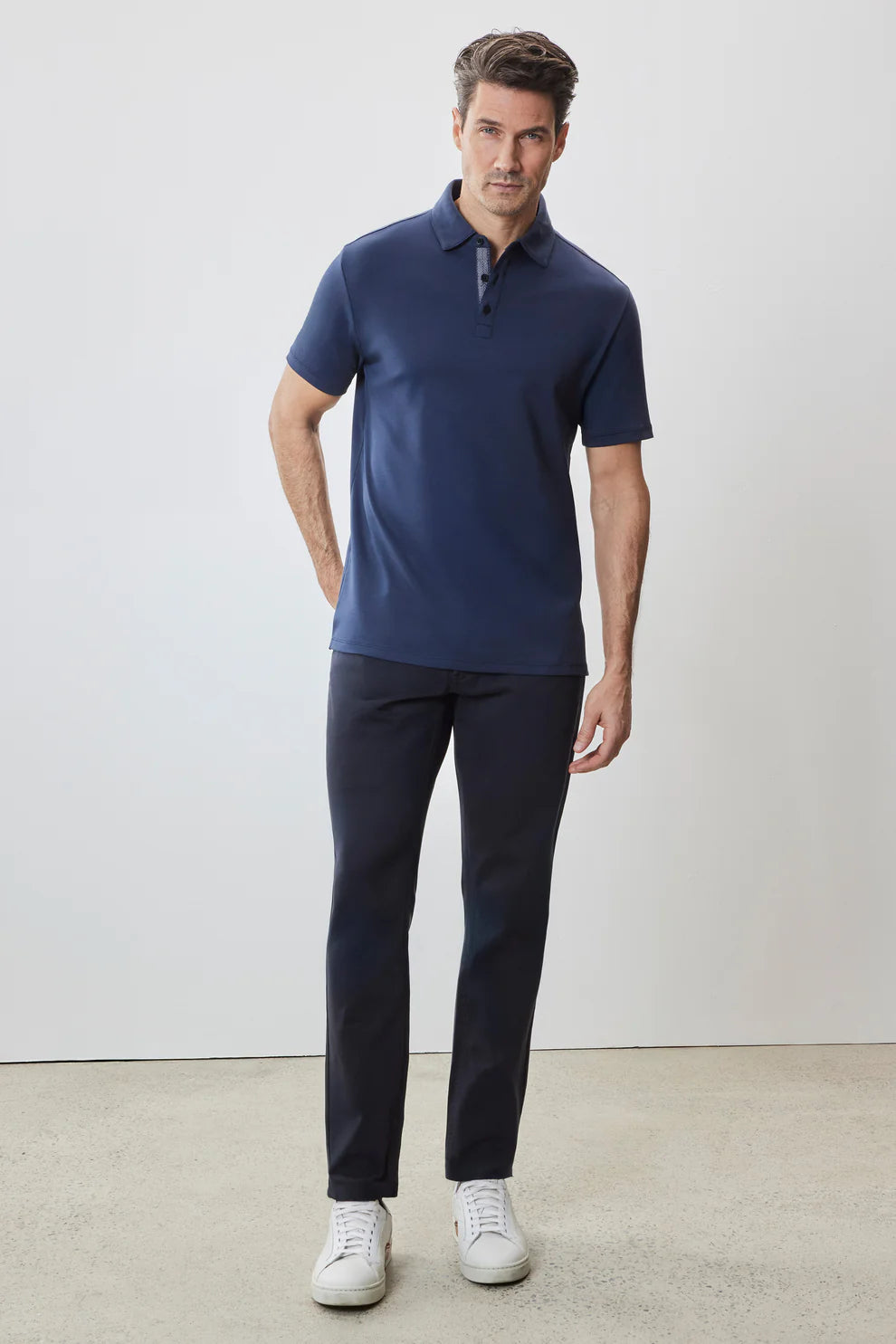 Robert Barakett The Barakett Herringbone Polo