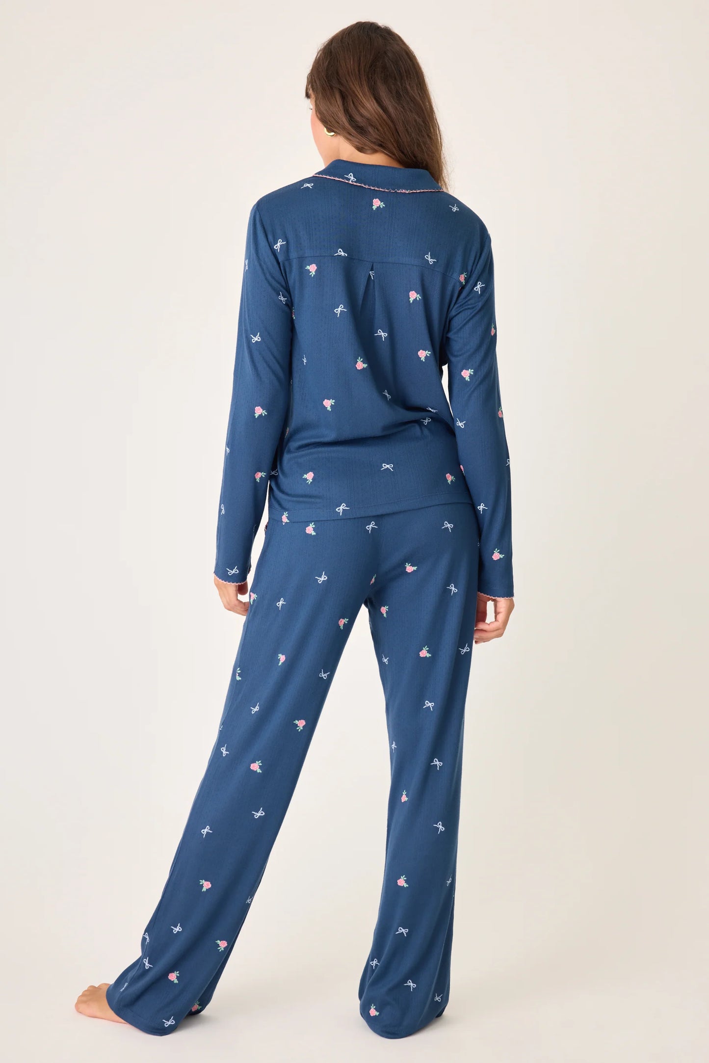 PJ Salvage English Rose Navy Blue Floral PJ Pant