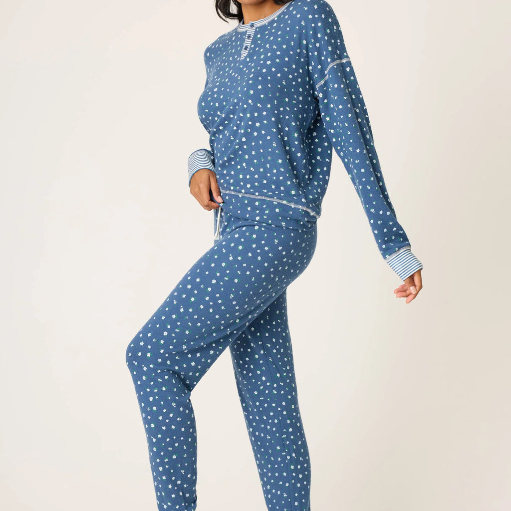 PJ Salvage Cozy Life Ditsy Floral PJ Set