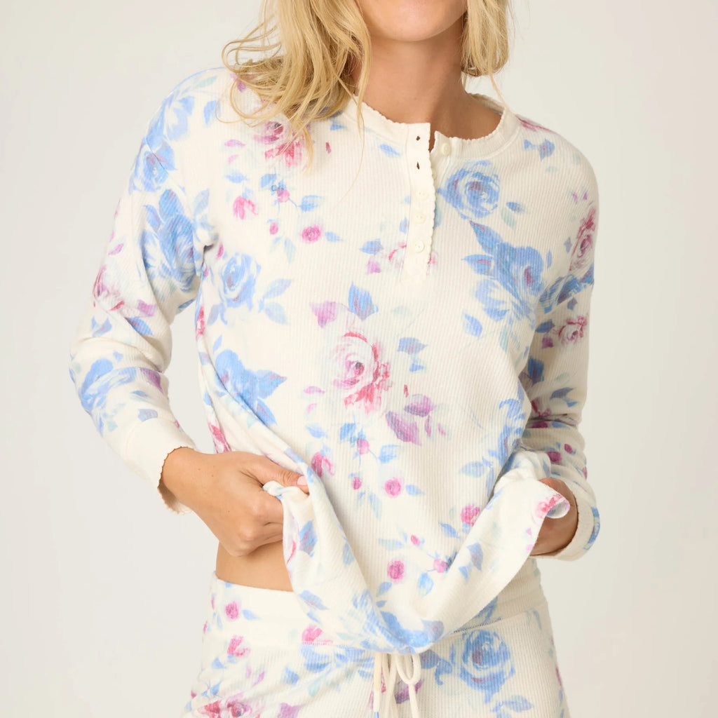 PJ Salvage Rodeo Rose Floral Print PJ Set