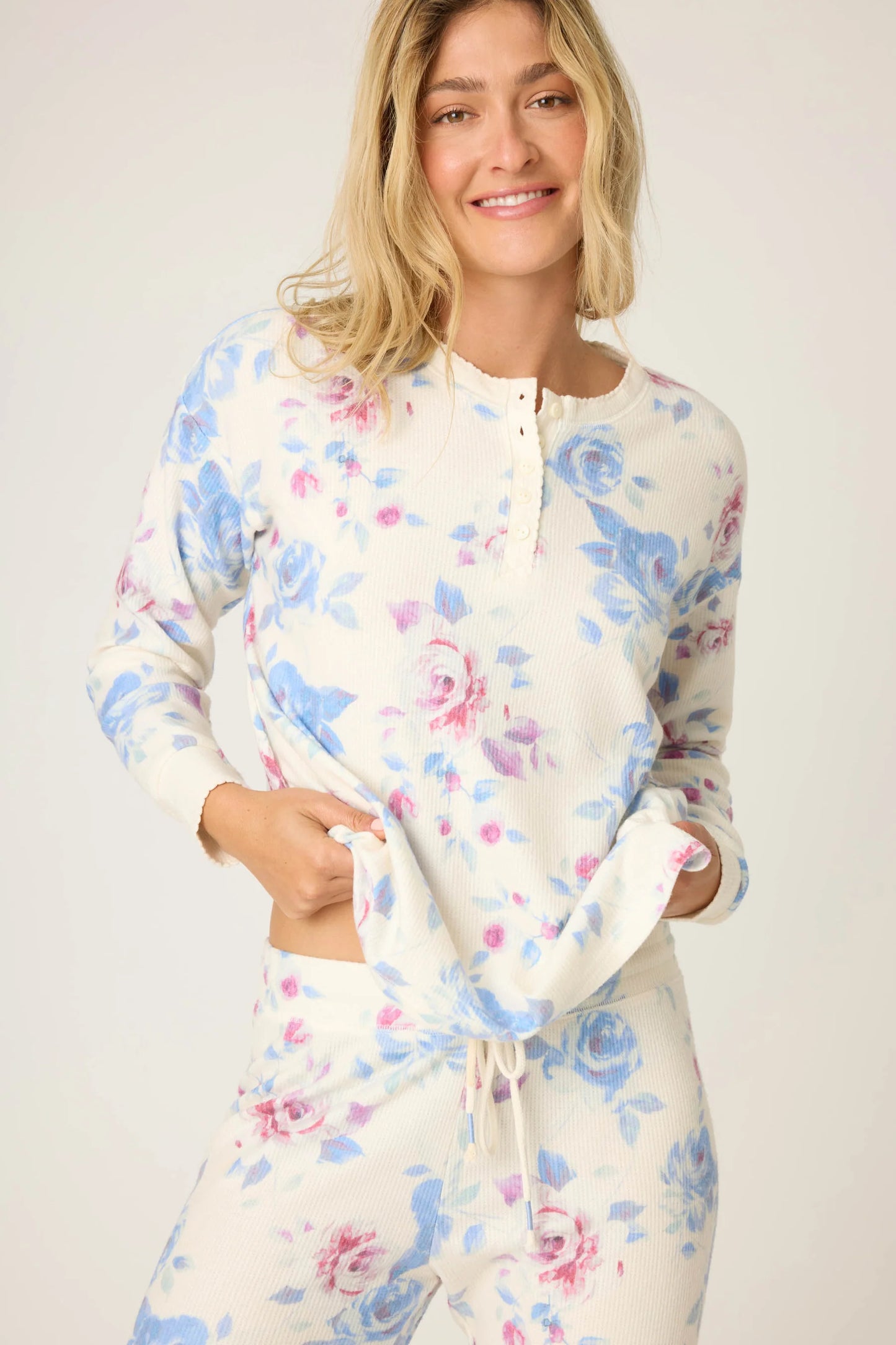 PJ Salvage Rodeo Rose Floral Print PJ Set