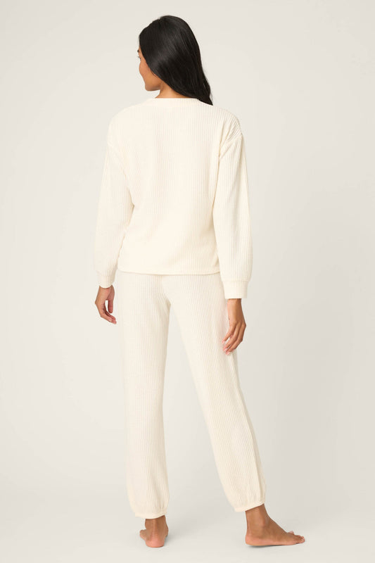 PJ Salvage Fireside Sparkle Natural Lounge Set