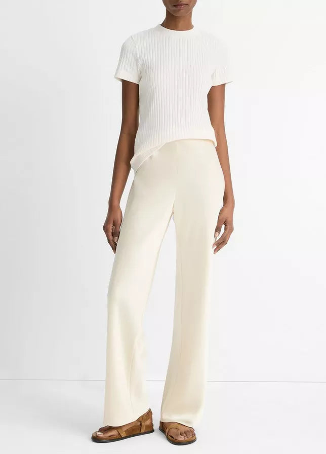 Vince Ribbed Cotton-Blend Top