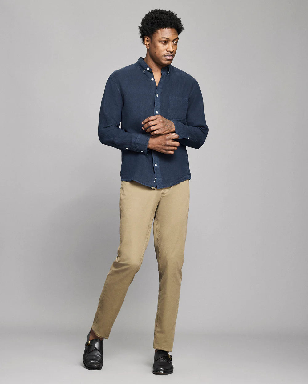 Billy Reid Tuscumbia Linen Shirt Button Down