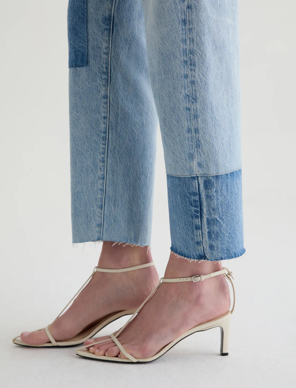 AG Brinley Patchwork Mid-Rise Straight