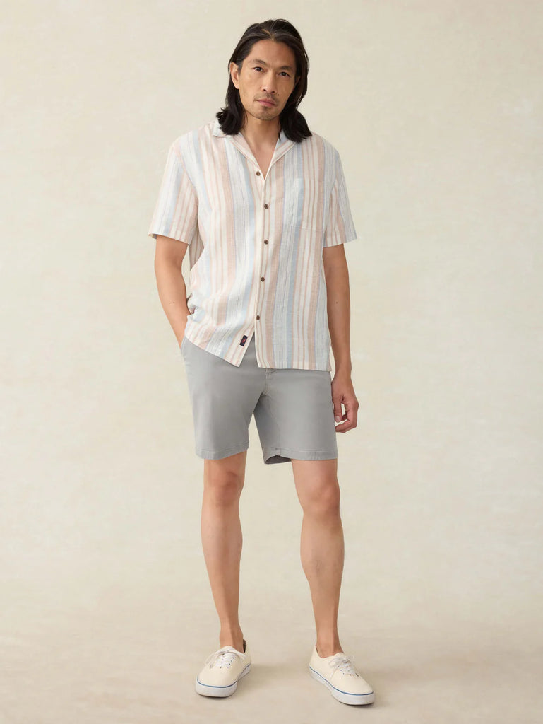 Faherty Short-Sleeve Breeze Camp Shirt