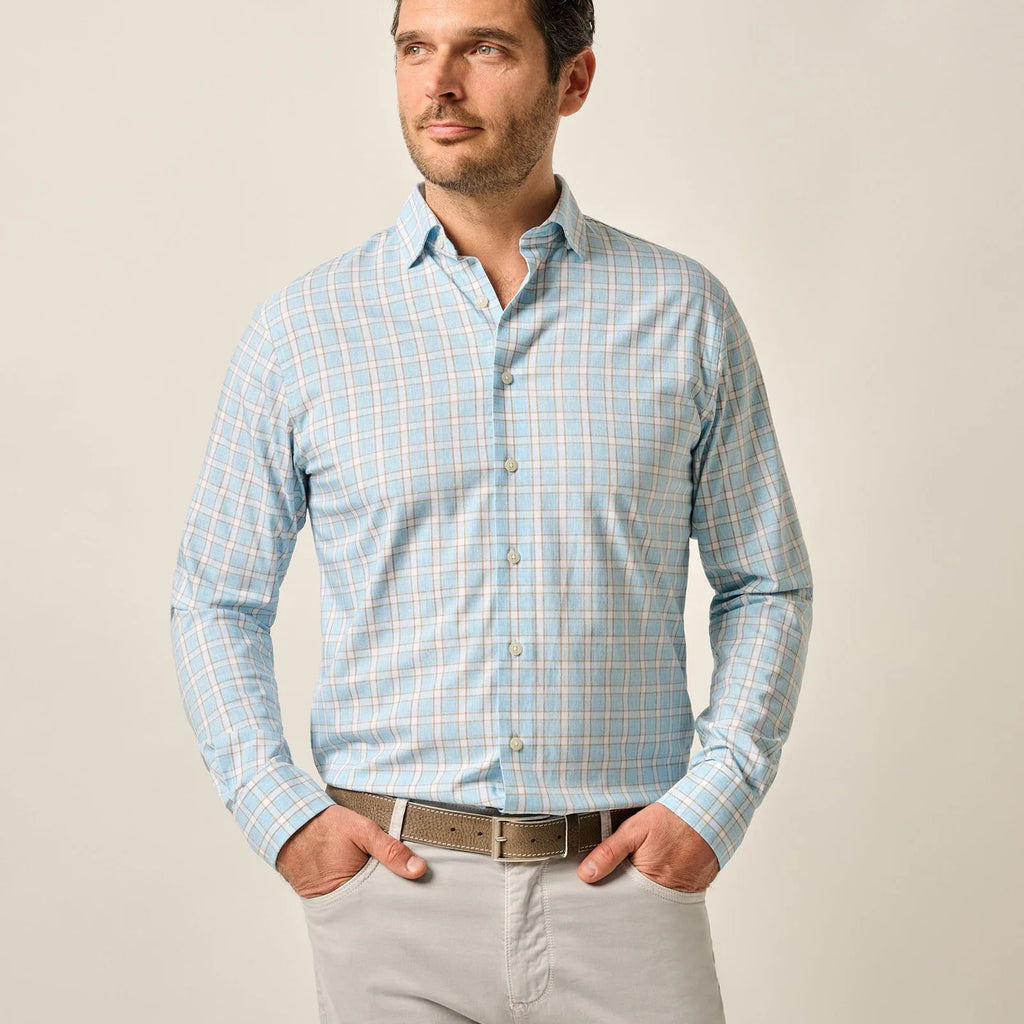 Johnnie-O Performance Button Up Shirt - Burleigh