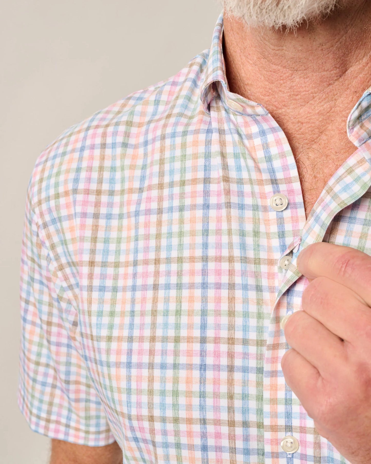 Johnnie-O Short Sleeve Performance Button Down Shirt - Kyler