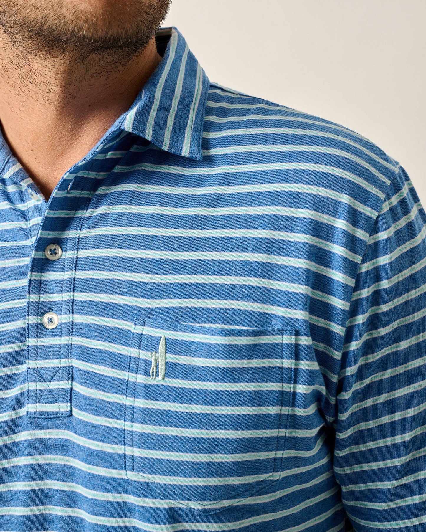 Johnnie-O Original 4-Button Polo - Matthis Stripe