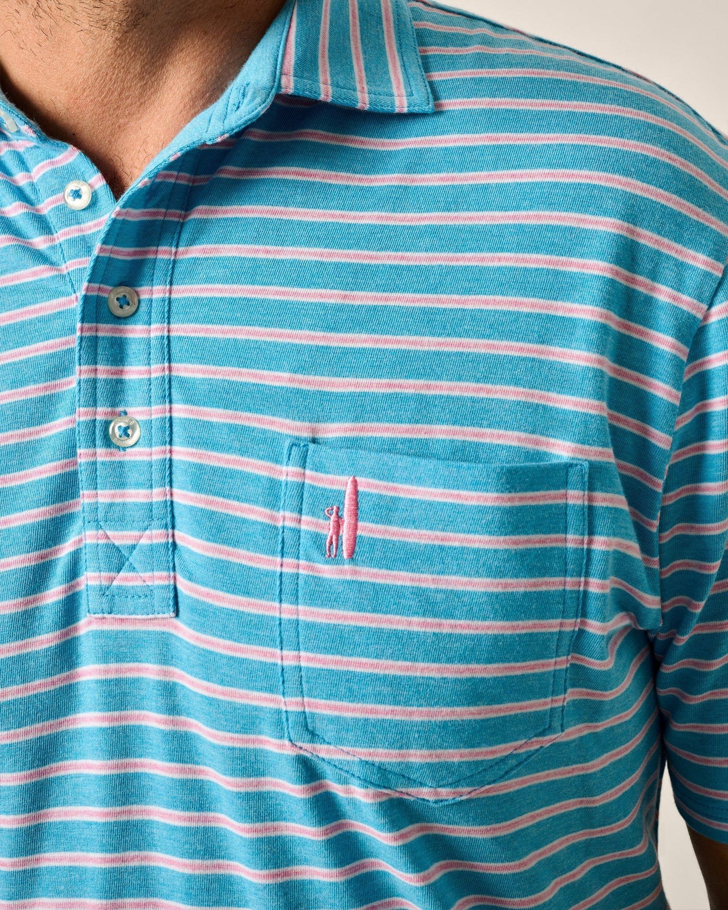 Johnnie-O Original 4-Button Polo - Matthis Stripe