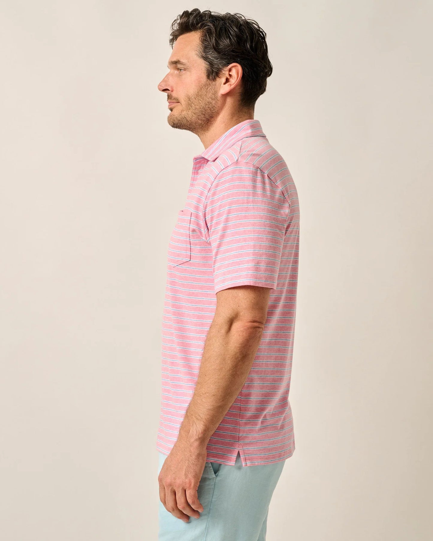 Johnnie-O Original 4-Button Polo - Matthis Stripe