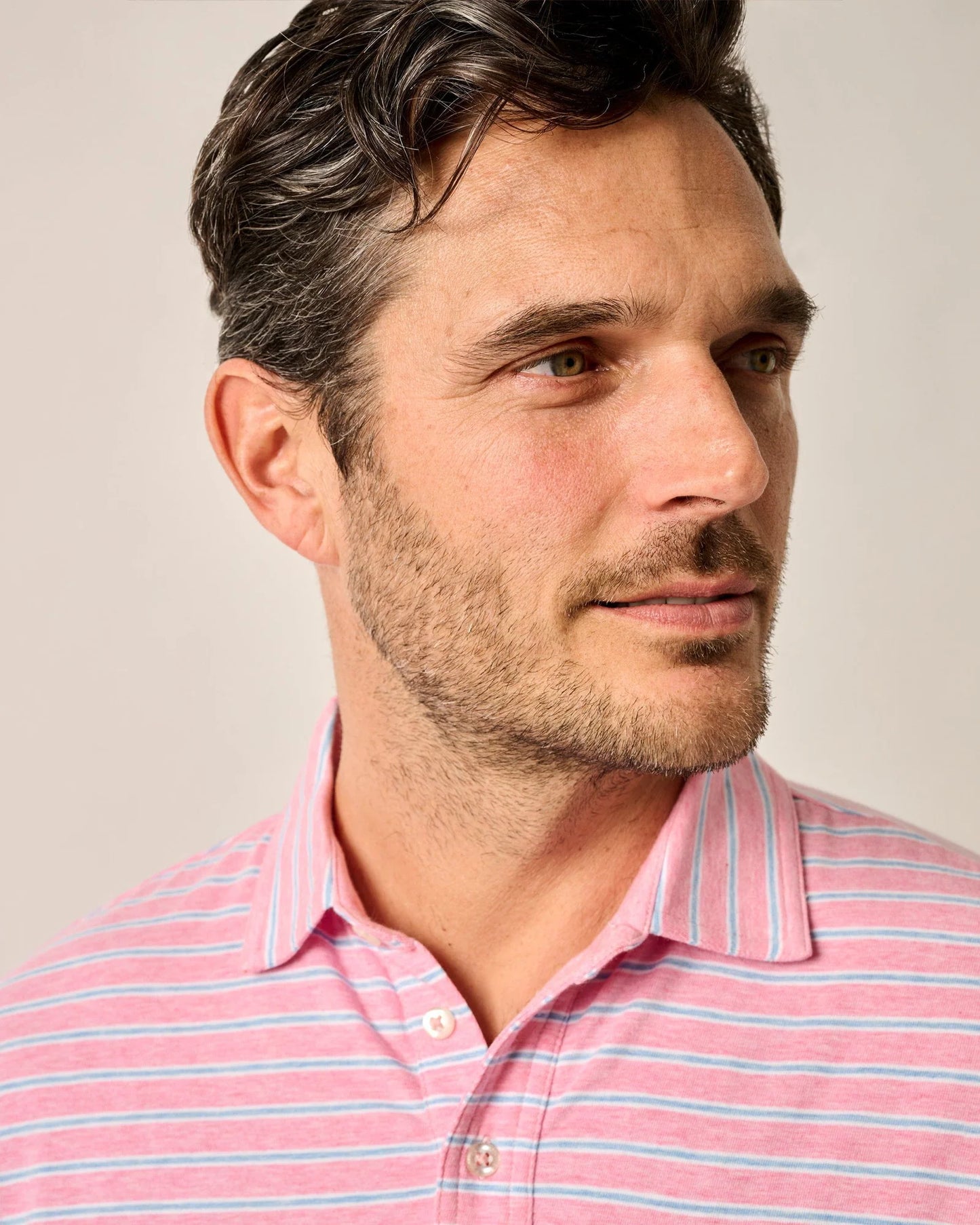 Johnnie-O Original 4-Button Polo - Matthis Stripe