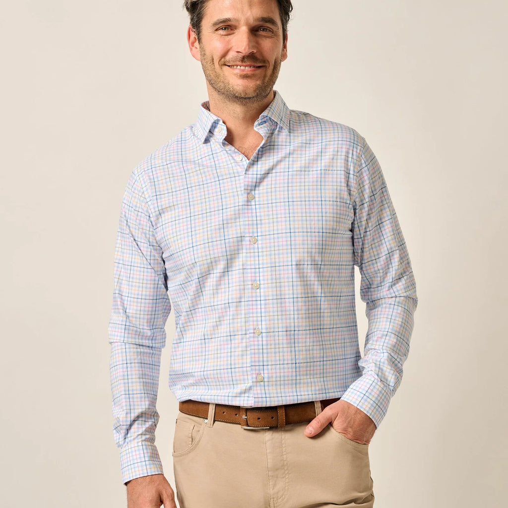 Johnnie-O Performance Button Up Shirt - Singleton