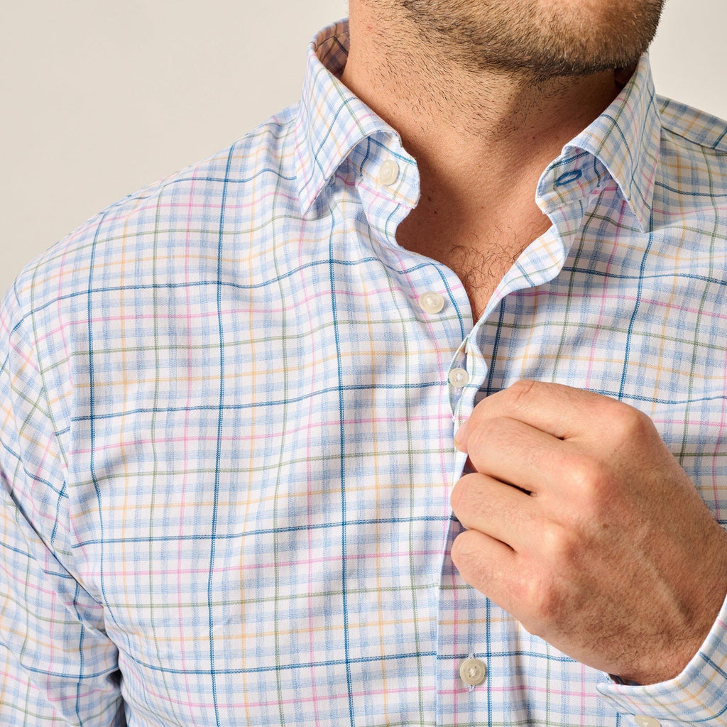 Johnnie-O Performance Button Up Shirt - Singleton
