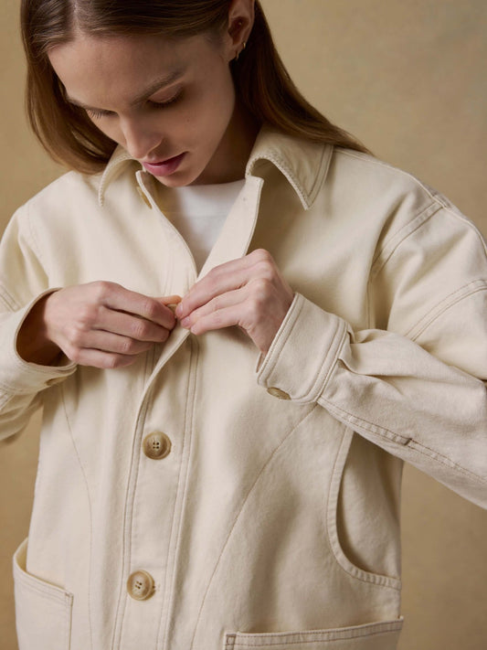 Faherty Sunwashed Canvas Chore Jacket