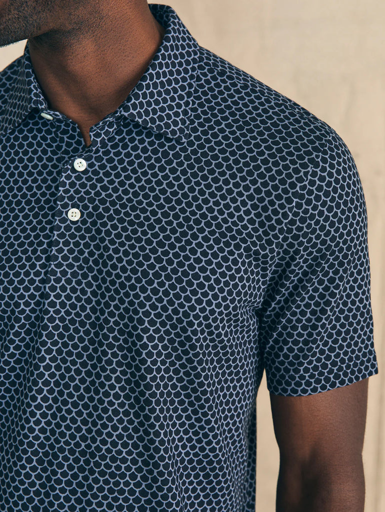 Faherty Movement™ Short-Sleeve Pique Polo Shirt