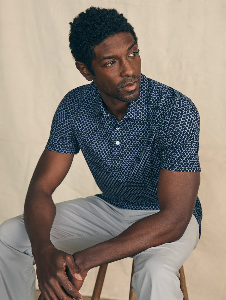 Faherty Movement™ Short-Sleeve Pique Polo Shirt