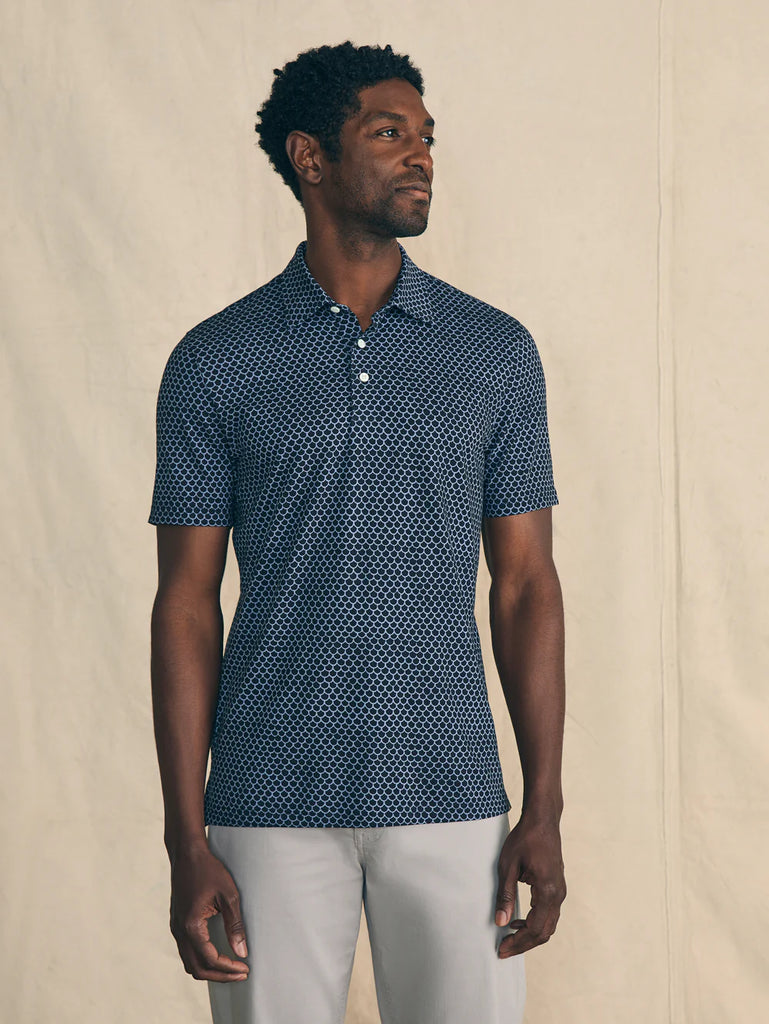 Faherty Movement™ Short-Sleeve Pique Polo Shirt