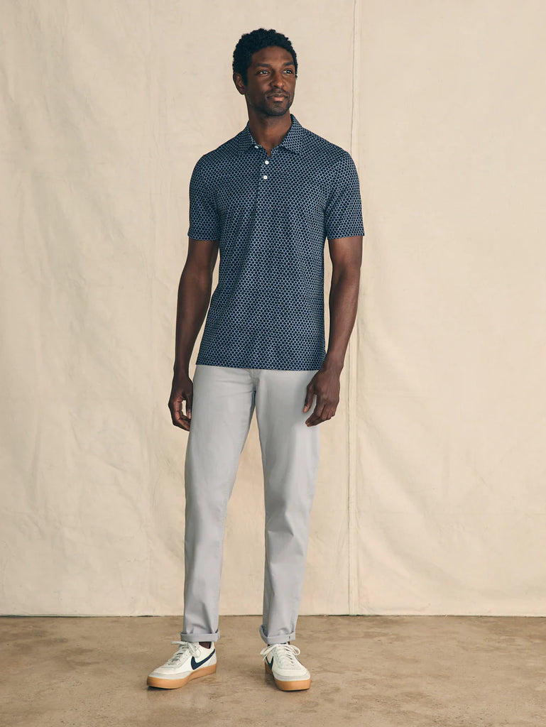 Faherty Movement™ Short-Sleeve Pique Polo Shirt