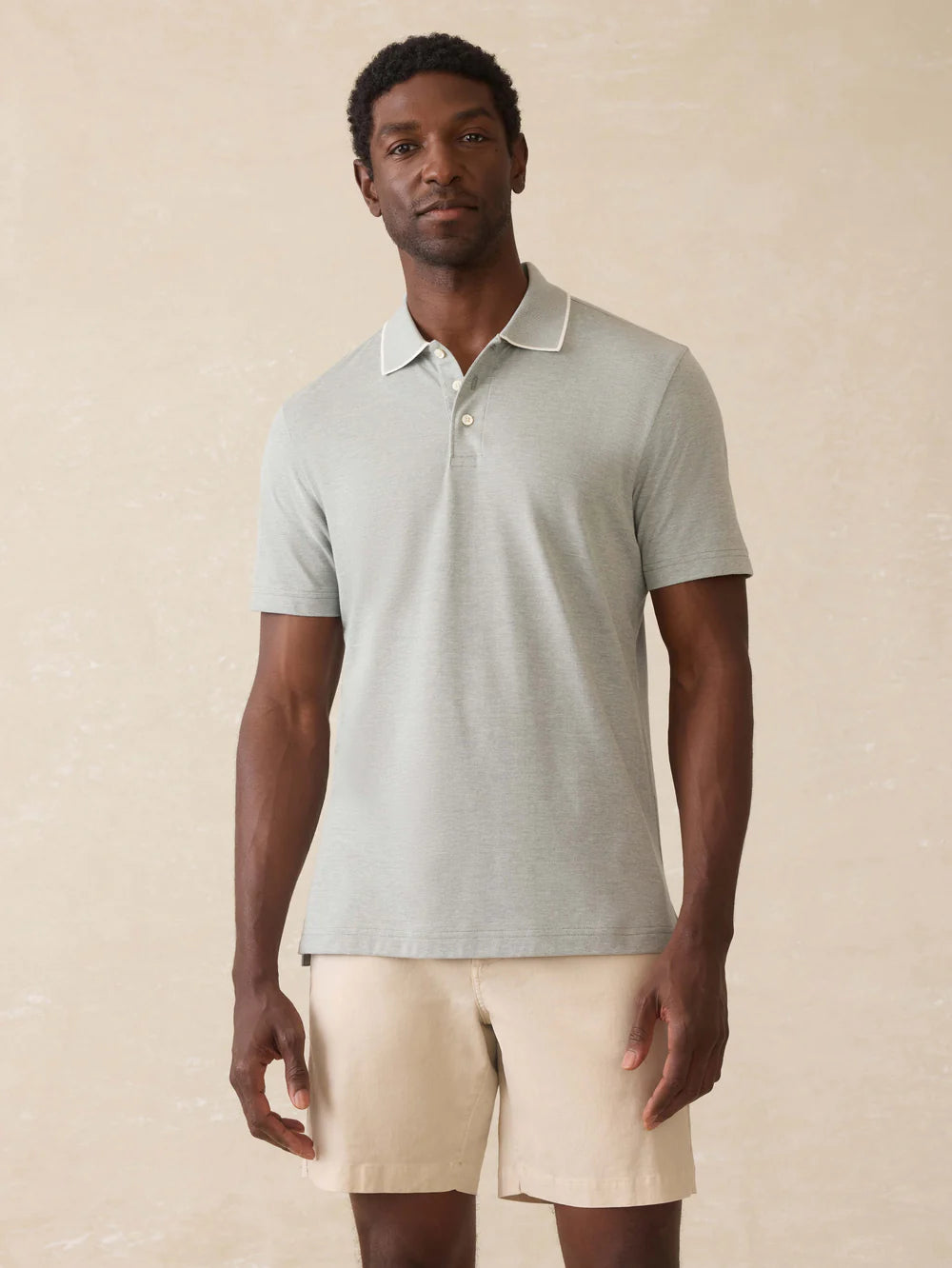 Faherty Short-Sleeve Movement Pique Polo