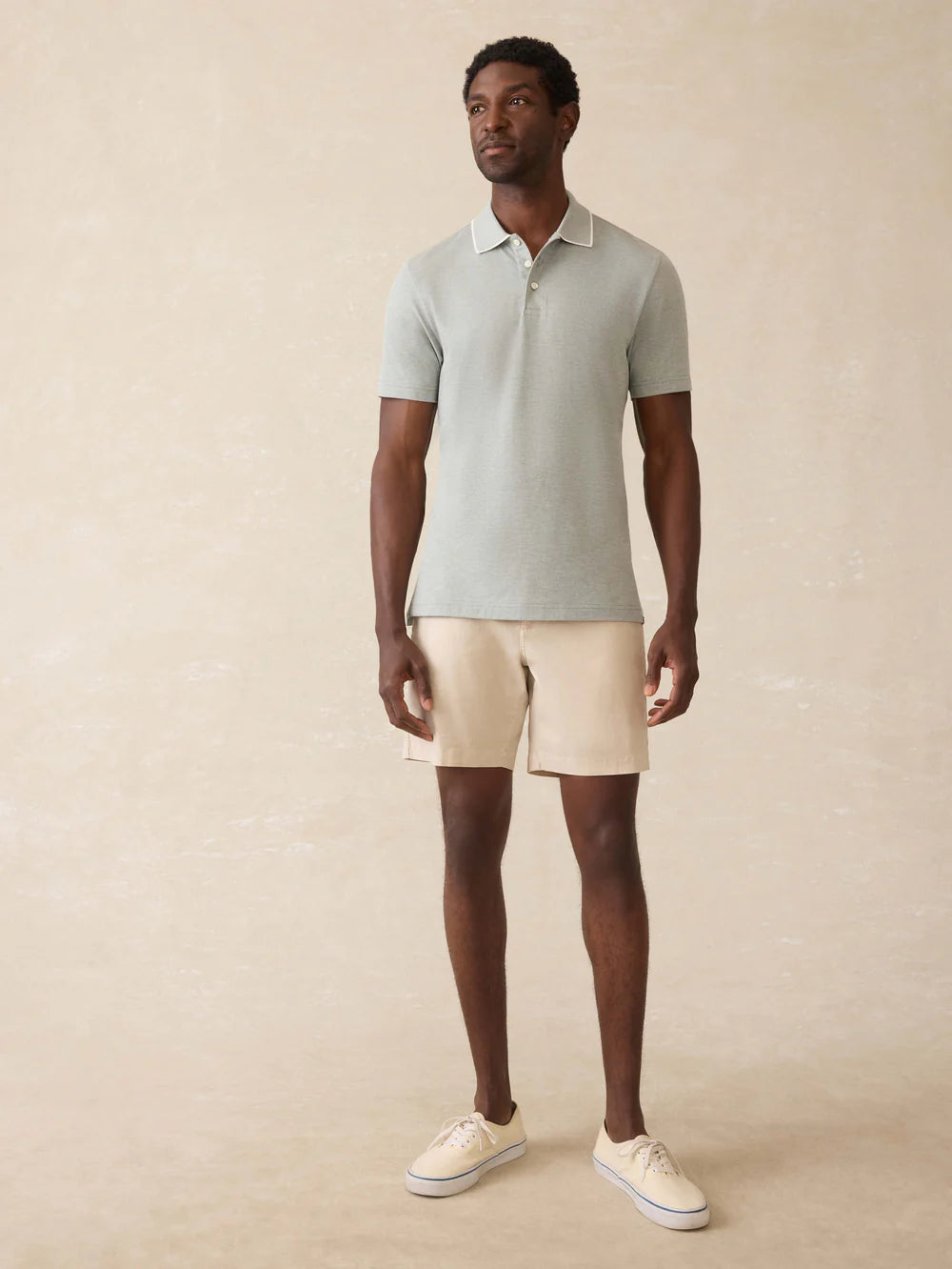 Faherty Short-Sleeve Movement Pique Polo