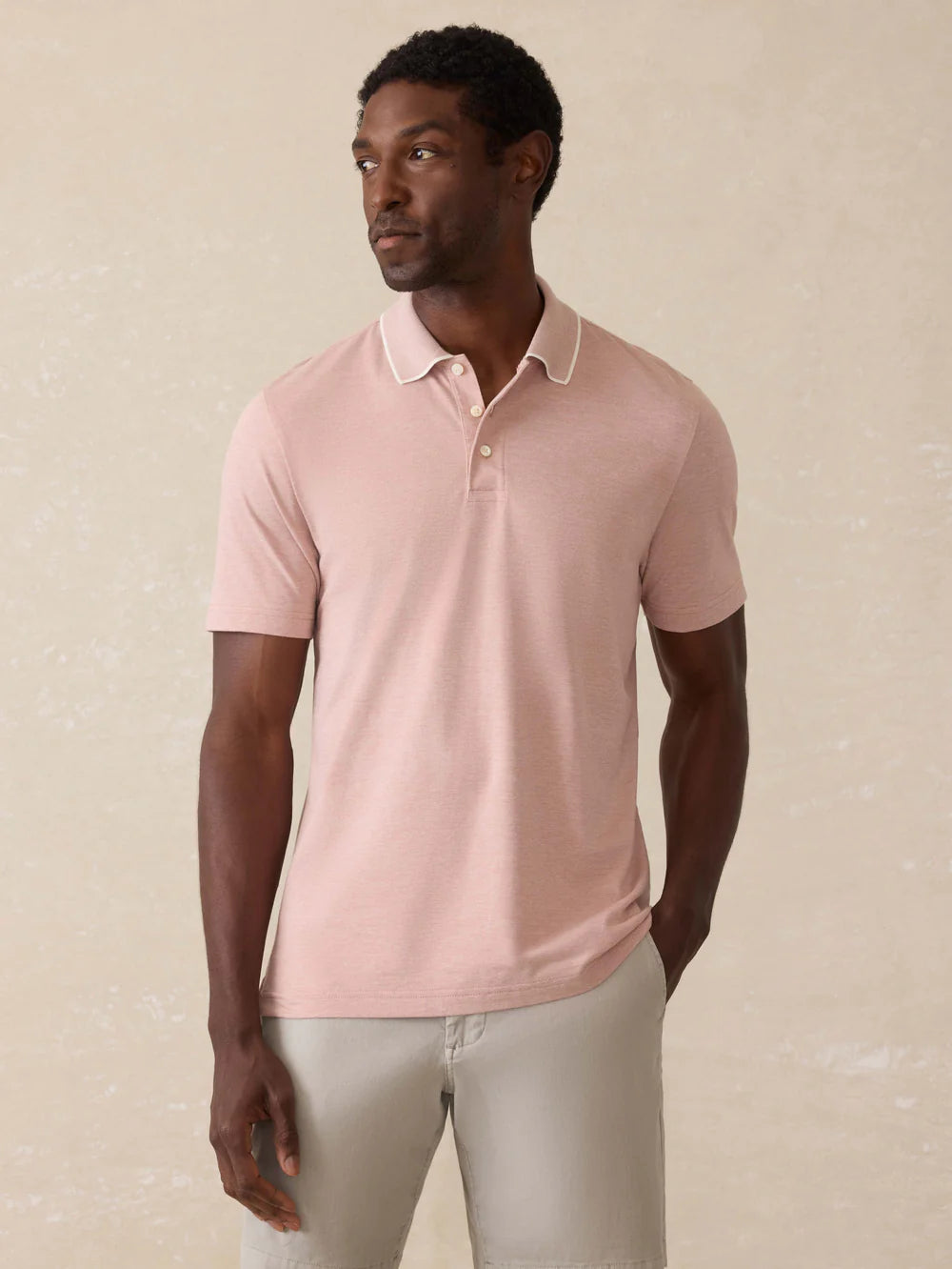 Faherty Short-Sleeve Movement Pique Polo