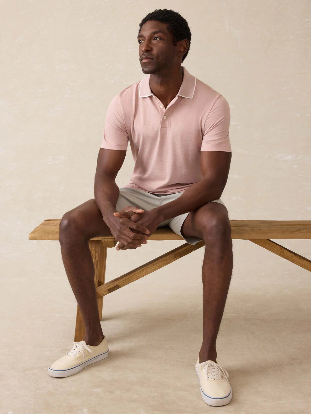 Faherty Short-Sleeve Movement Pique Polo