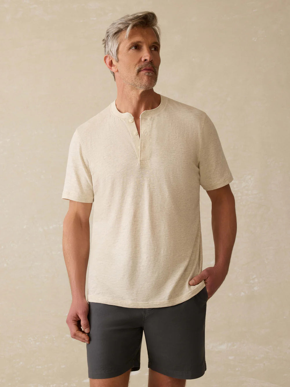 Faherty Short-Sleeve Sunwashed Henley